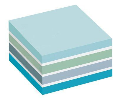 Post-it Haftnotizen – 76×76 mm – pastellblau, 450 Blatt, PEFC