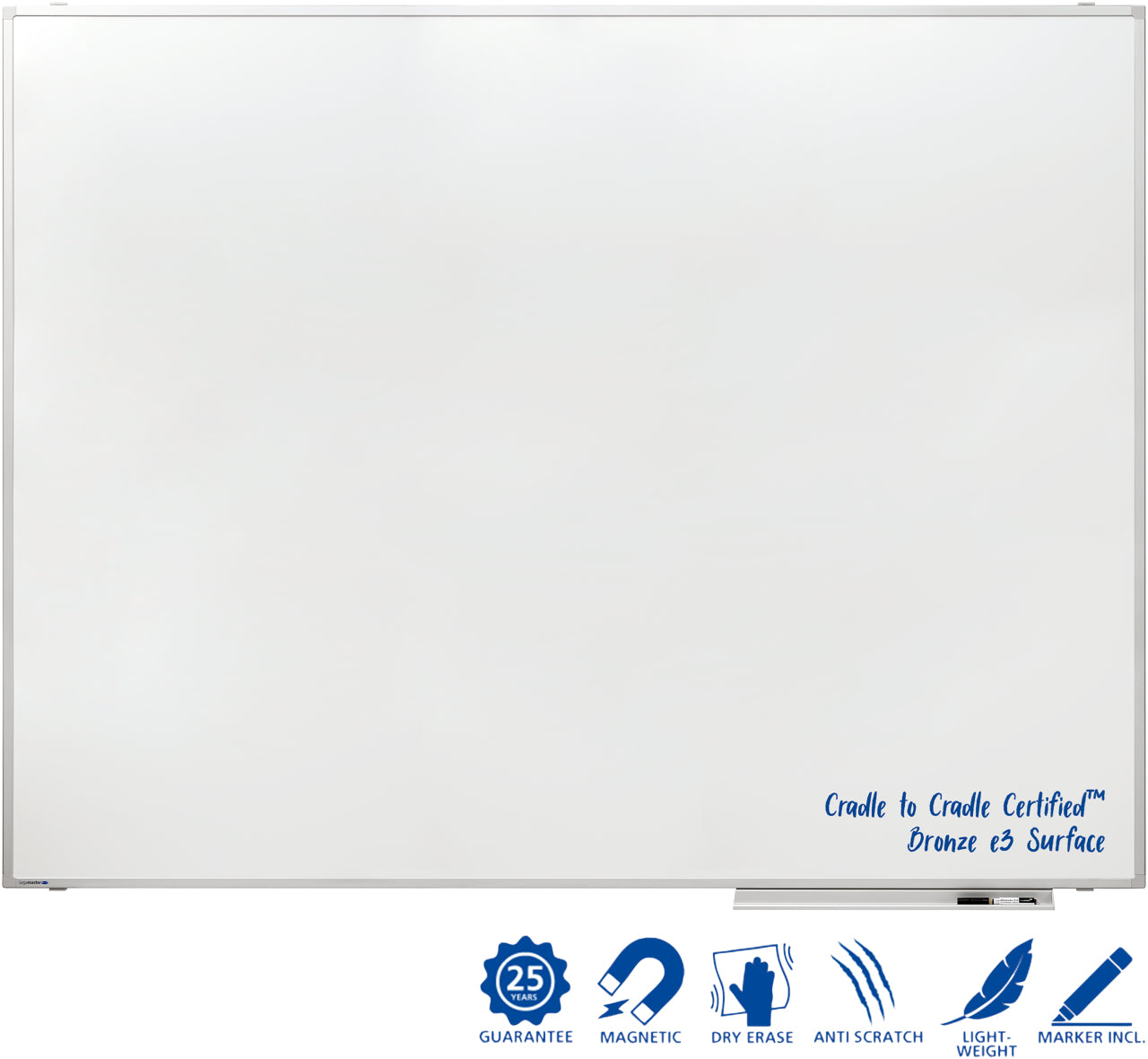 Legamaster Professionelles Whiteboard – Emaille, magnetisch – 300 × 155 cm
