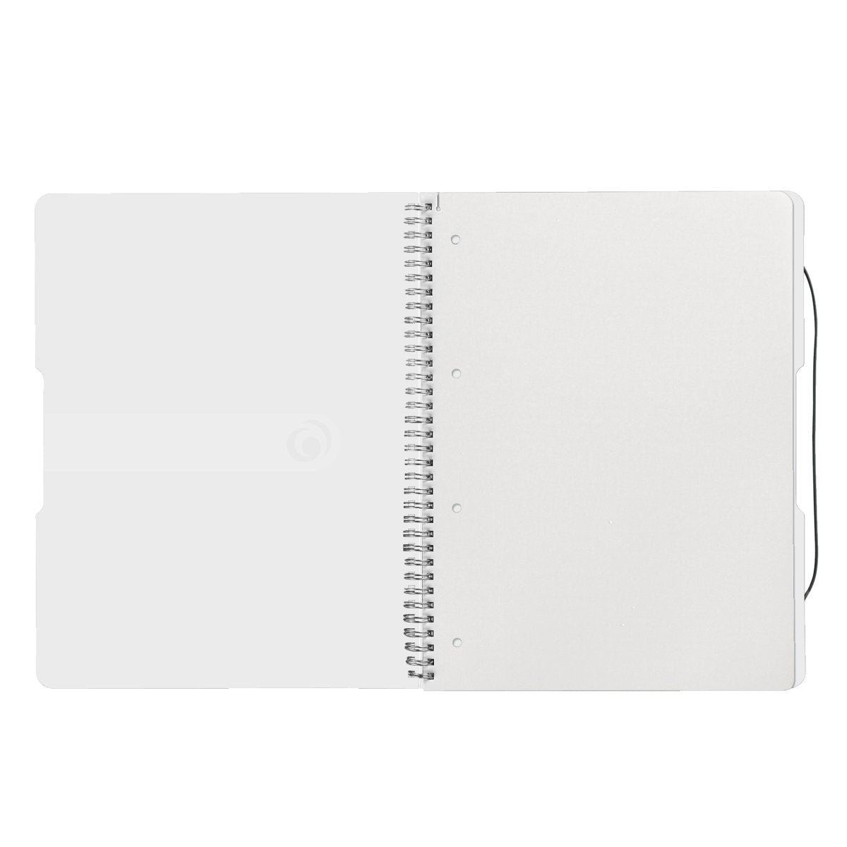 Herlitz Easy Orga To Go Collegeblock – A4 – kariert 5 mm – 80 Blatt – 80 g/m², abgerundete Kanten, transparent