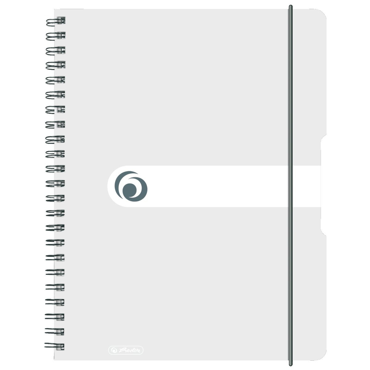 Herlitz Easy Orga To Go Collegeblock – A4 – kariert 5 mm – 80 Blatt – 80 g/m², abgerundete Kanten, transparent
