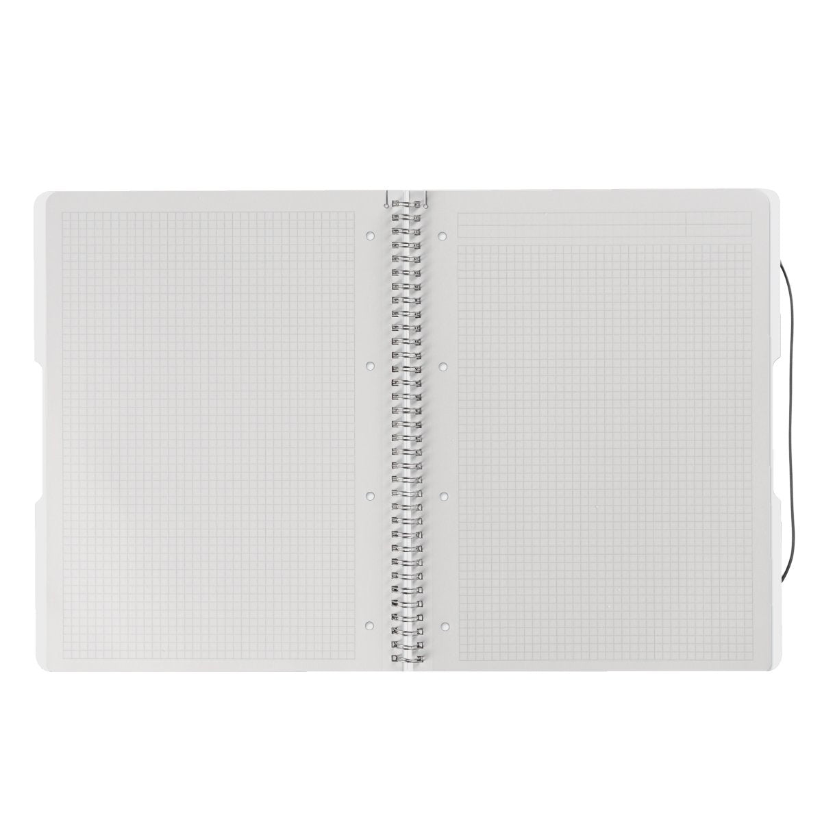 Herlitz Easy Orga To Go Collegeblock – A4 – kariert 5 mm – 80 Blatt – 80 g/m², abgerundete Kanten, transparent