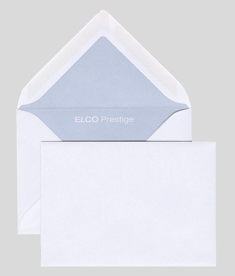 Elco Couvert C7, ohne Fenster, nassklebend, weiss, 100 g/m² – 25 Stk.