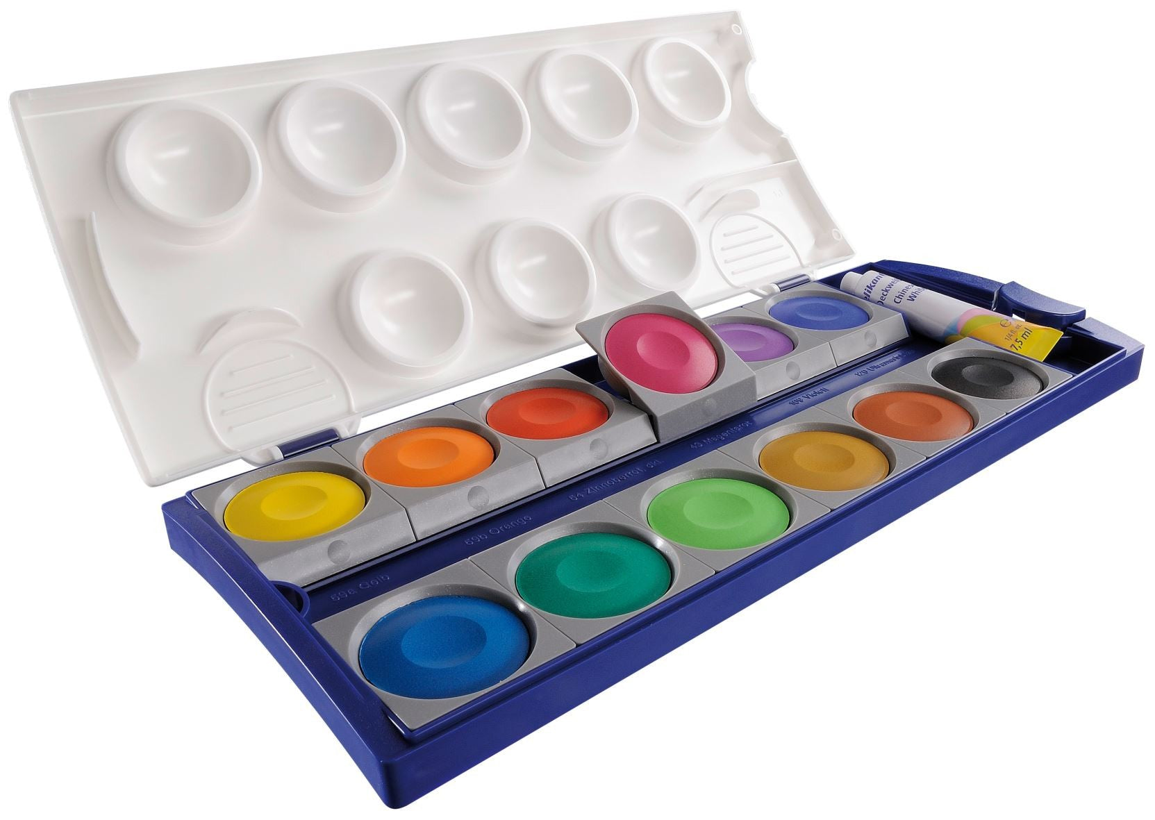 Pelikan Deckfarbkasten – 12 Farben, inklusive Deckweiss