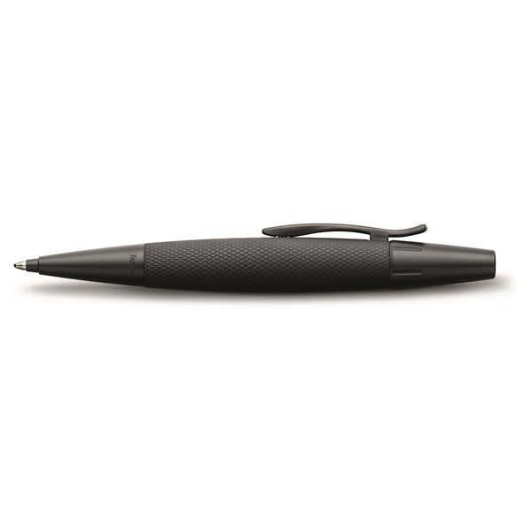 Faber-Castell e-motion Gelschreiber, Druckmechanik – Schwarz, nachfüllbar, Aluminium, 1 Stk.