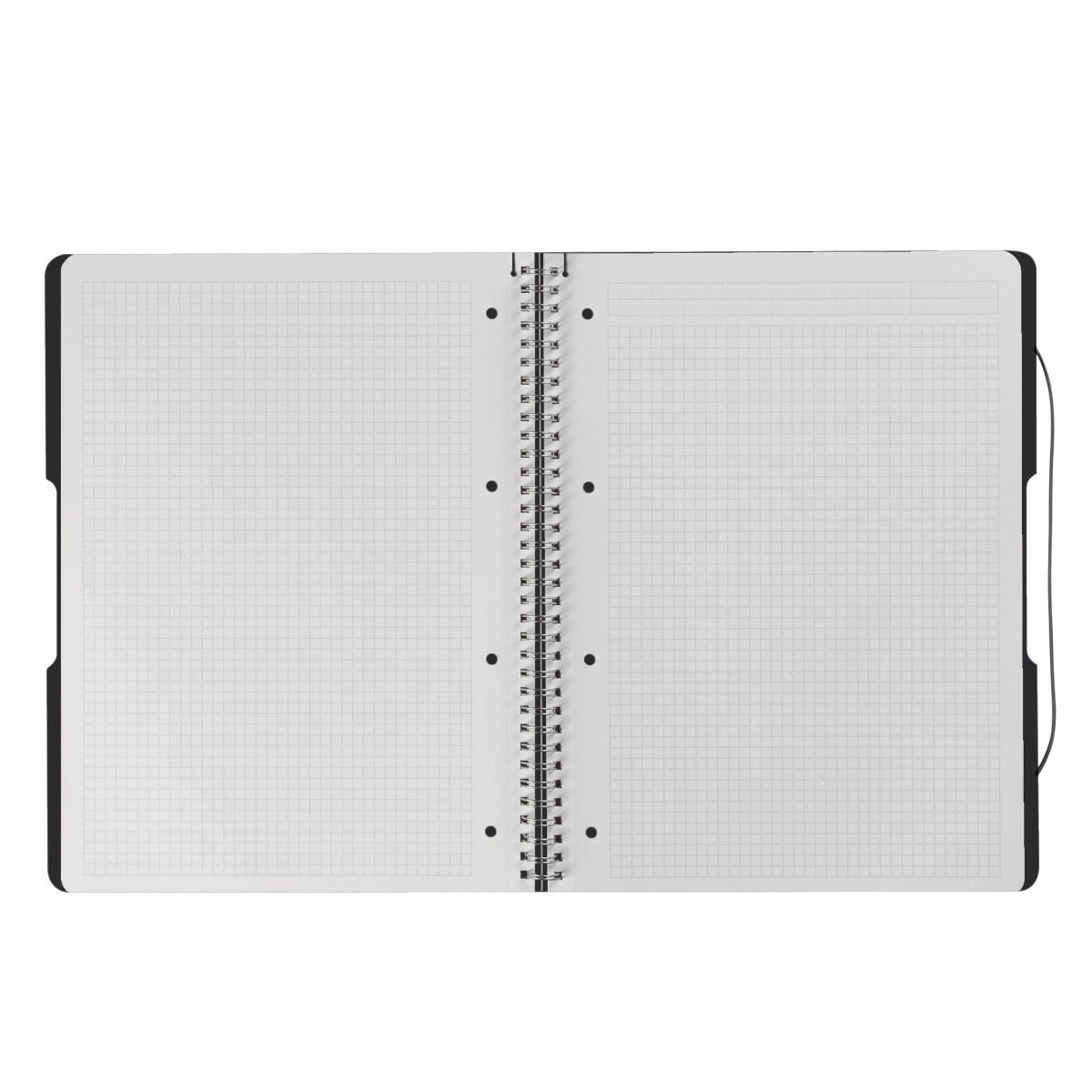 Herlitz Collegeblock – A4 – kariert 5 mm – 80 Blatt – 80 g/m² – Abgerundete Kanten, schwarz