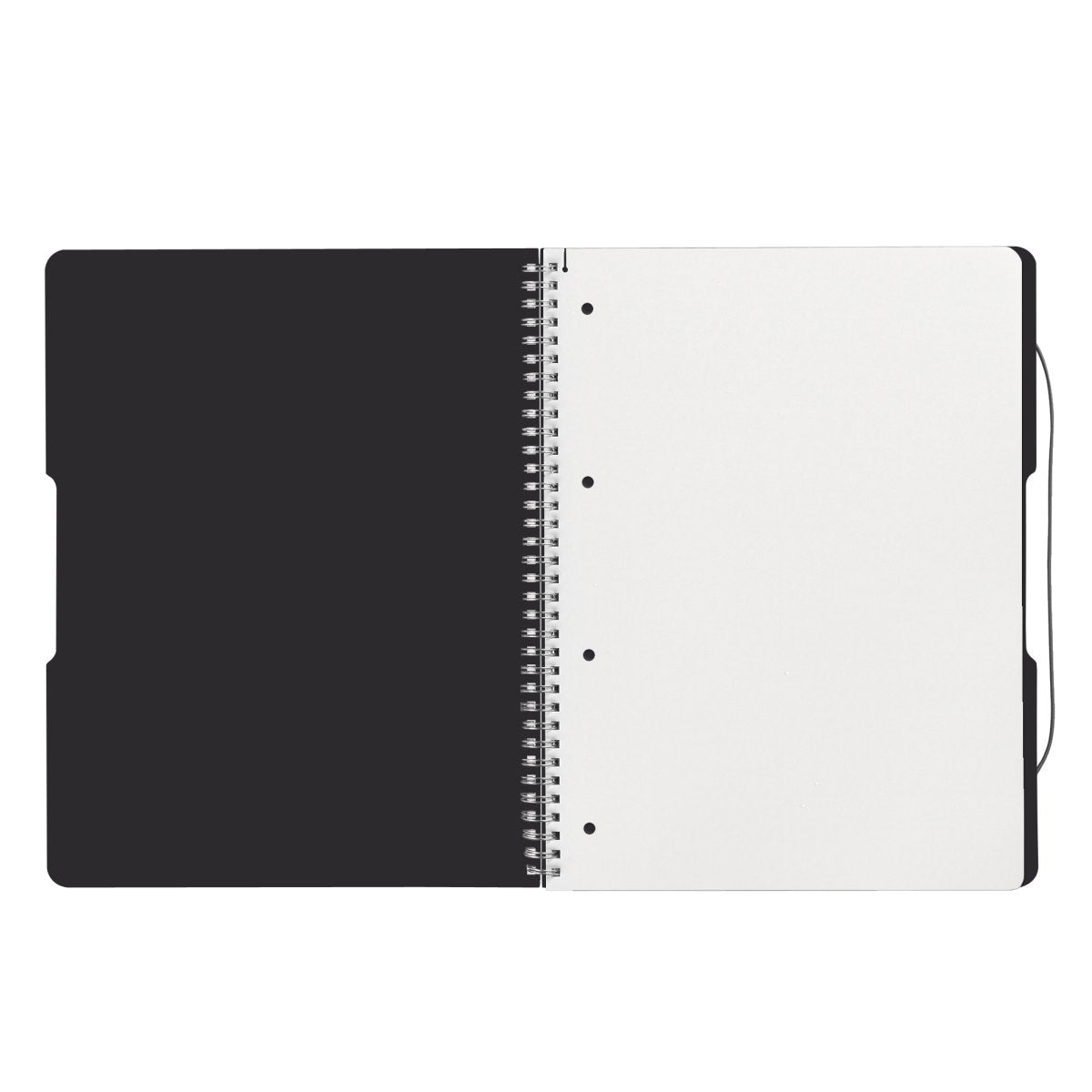 Herlitz Collegeblock – A4 – kariert 5 mm – 80 Blatt – 80 g/m² – Abgerundete Kanten, schwarz