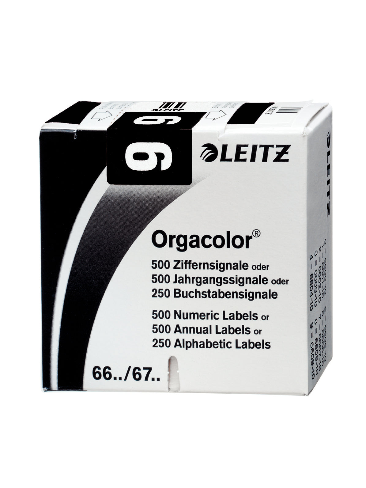 Leitz Orgacolor Schuletiketten – Schwarz – Abgerundete Ecken, Permanent Haftend