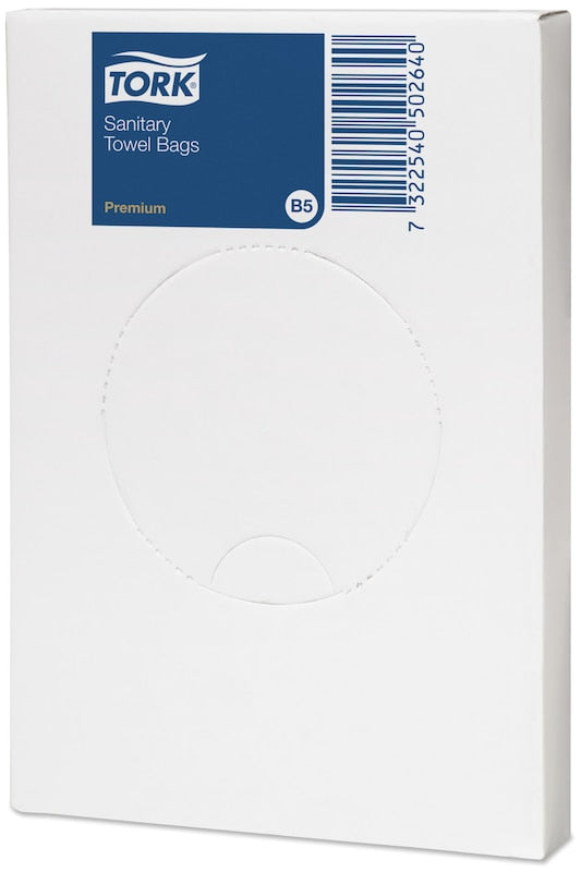 Tork Hygienebeutel – 25 Stück, 12,7 × 8,7 × 1,5 cm