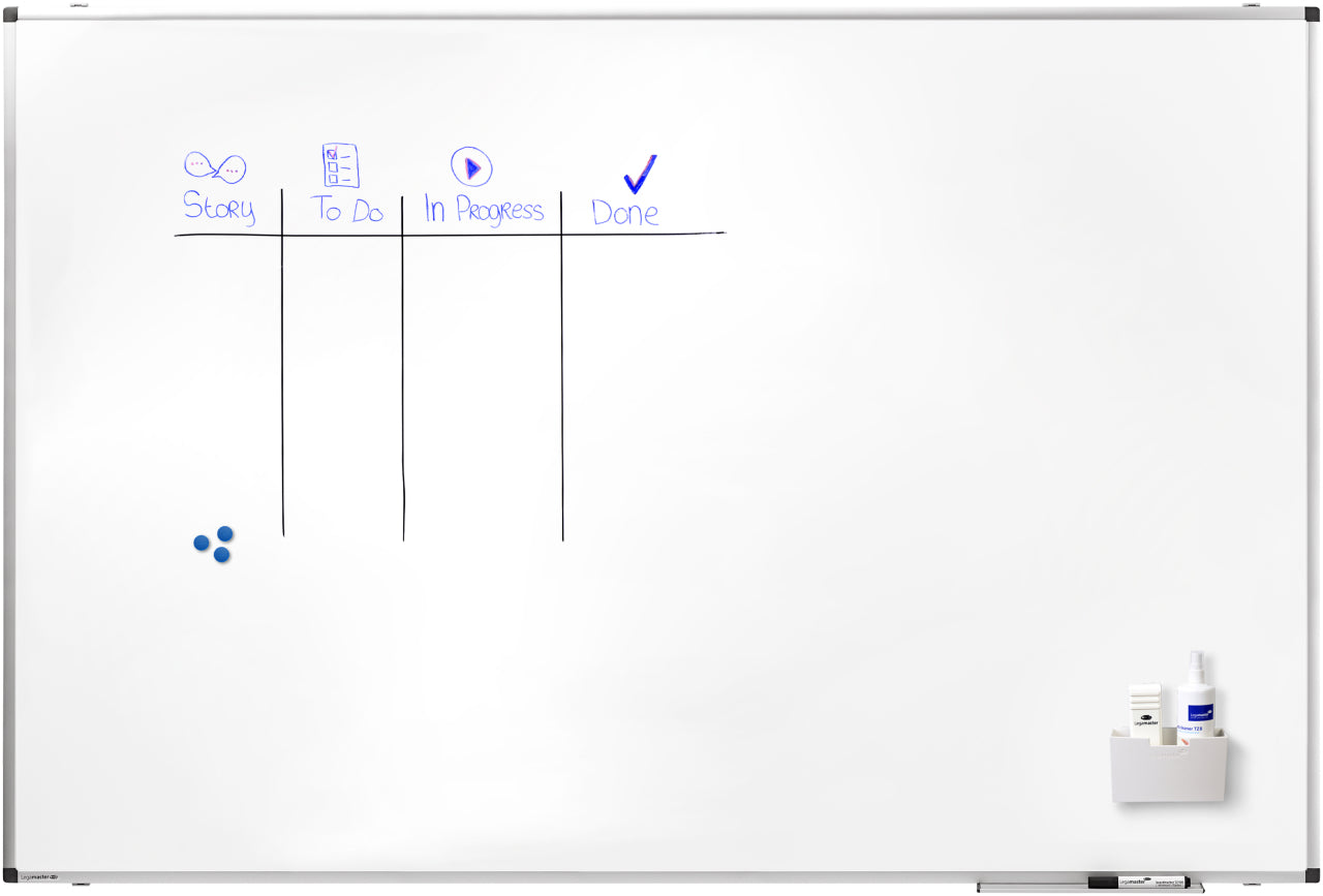 Legamaster PREMIUM Whiteboard – Stahl, magnetisch – 180 × 120 cm