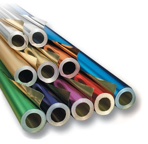 Folia Bastelfolie (PES), doppelseitig aluminiumkaschiert, Gold, 50 cm × 10 m, 1 Rolle