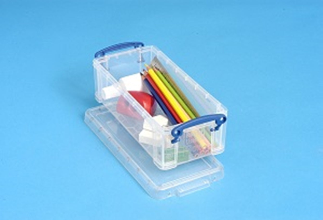 Really Useful Boxes Ordnungsbox – Kunststoff, transparent, 10 × 7 × 22 cm