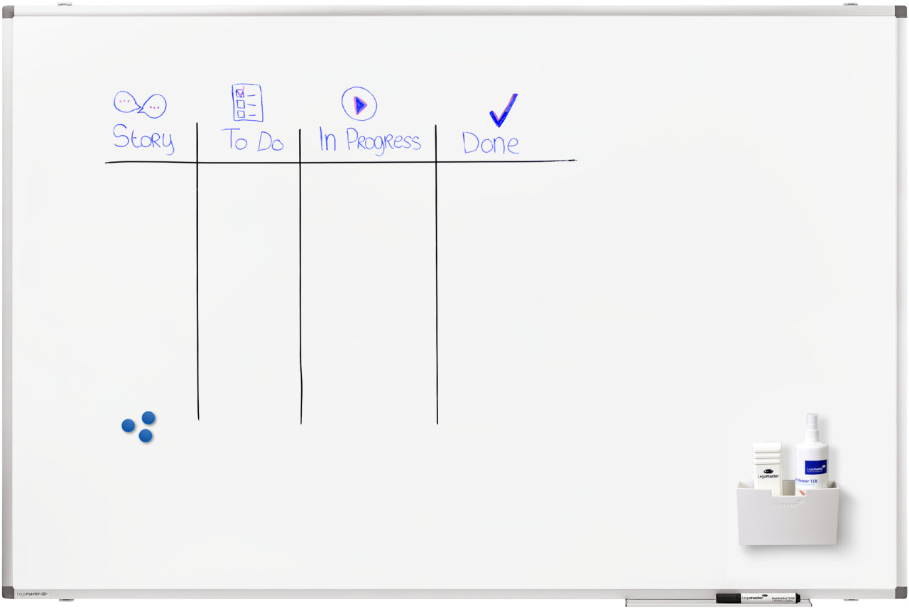 Legamaster PREMIUM Whiteboard – Stahl, magnetisch – 150 × 100 cm