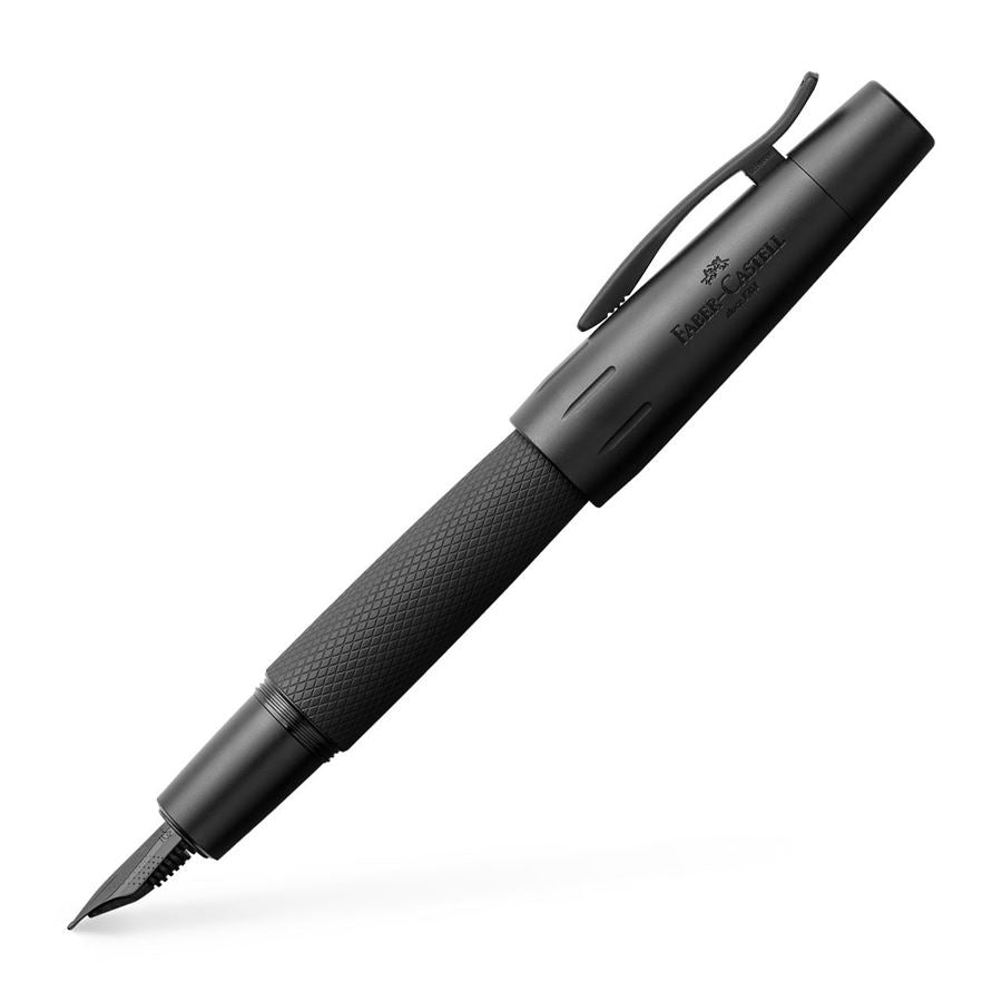 Faber-Castell e-motion Pure – Federspitze M – für Rechts- & Linkshänder – schwarz – Patronen