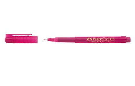 Faber-Castell Broadpen 1554 Fineliner – 0,8 mm, pink, dokumentenecht