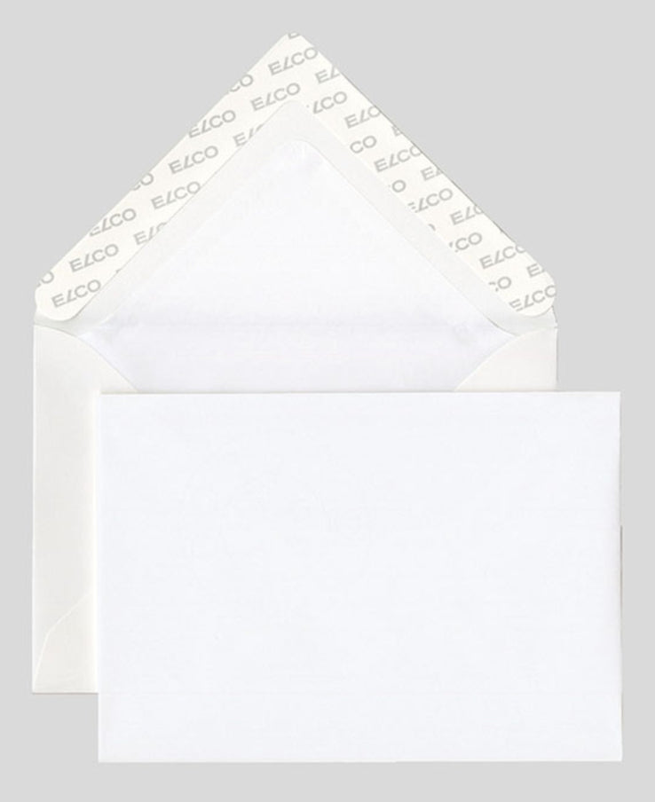 Elco Couvert C6, ohne Fenster, nassklebend, weiss, 100 g/m² – 25 Stk.