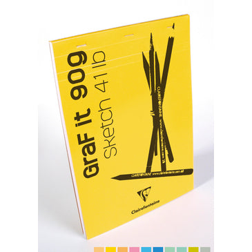Clairefontaine Skizzenblock Graf It – A5 – 90 g/m² – 80 Blatt – mit Mikroperforation
