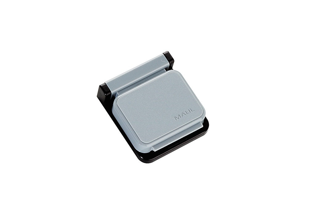 MAUL Stiftschlaufe – selbstklebend, Kunststoff, grau, 36 × 12 mm