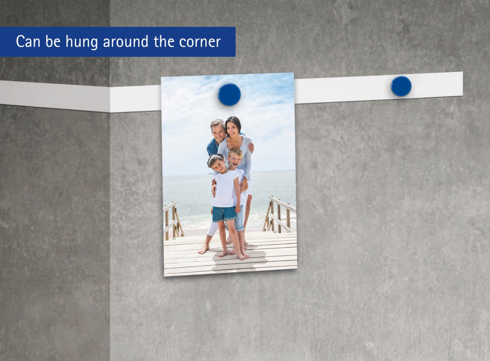 MAUL Whiteboard – 3,5 × 500 cm, magnetisch, inkl. Magnete, selbstklebend – für Whiteboards