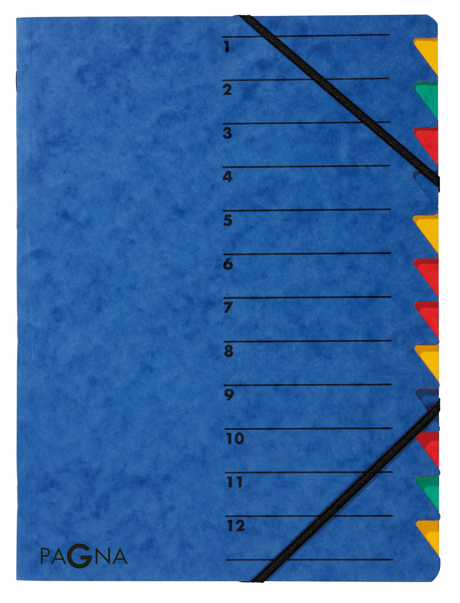 Pagna Sammelmappe für A4, Karton, blau, mit Gummizug