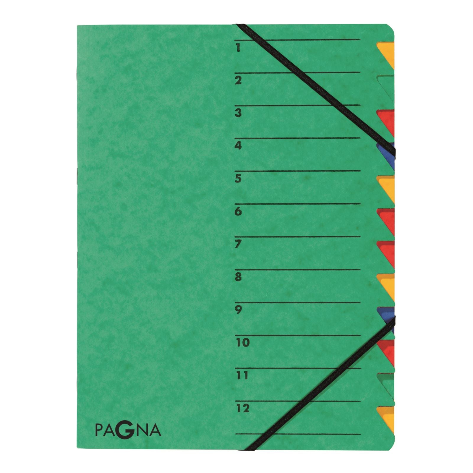 Pagna Sammelmappe für A4, Karton, mehrfarbig, mit Gummizug