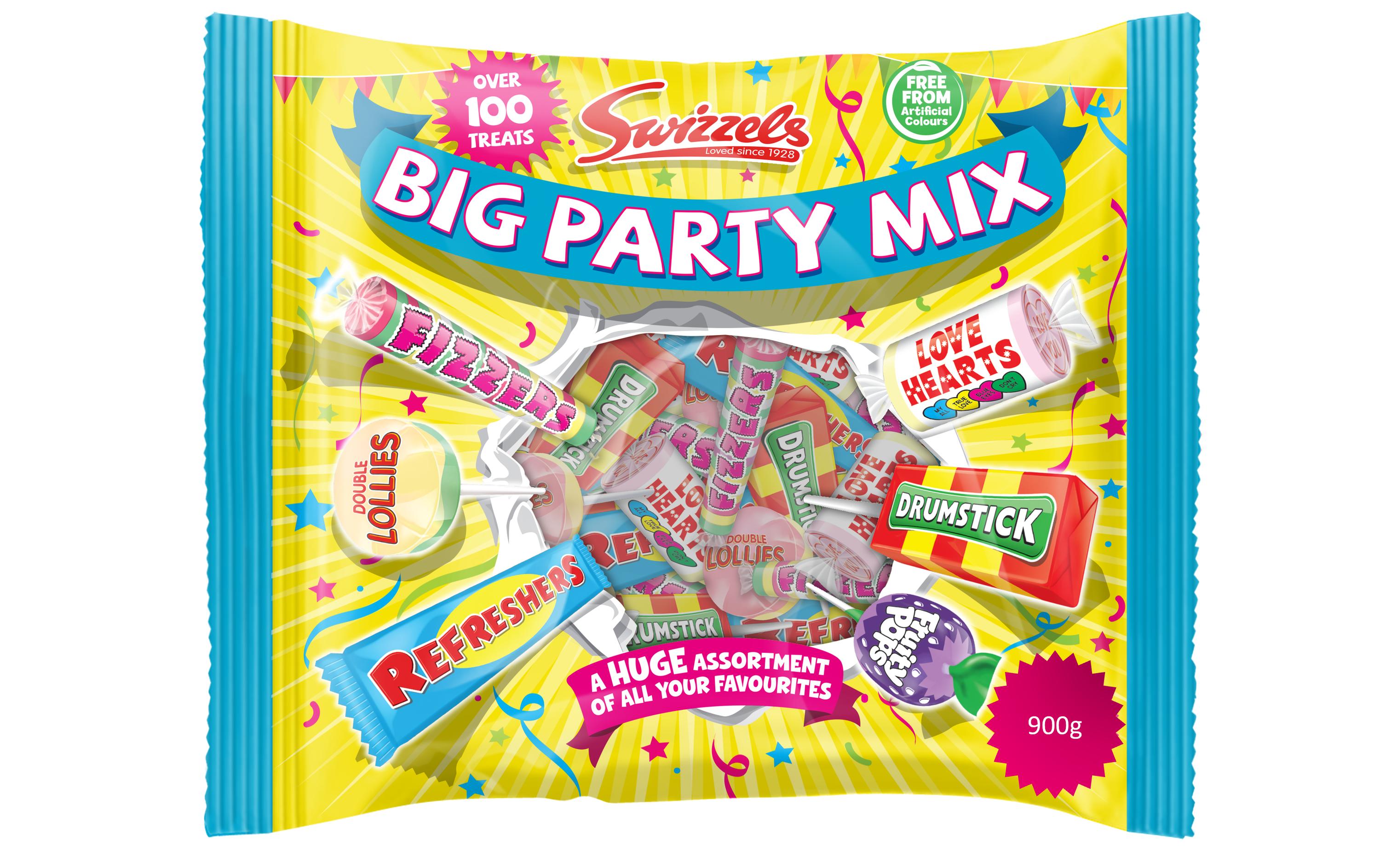 Swizzels Big Party Mix Lutschbonbons – 900 g