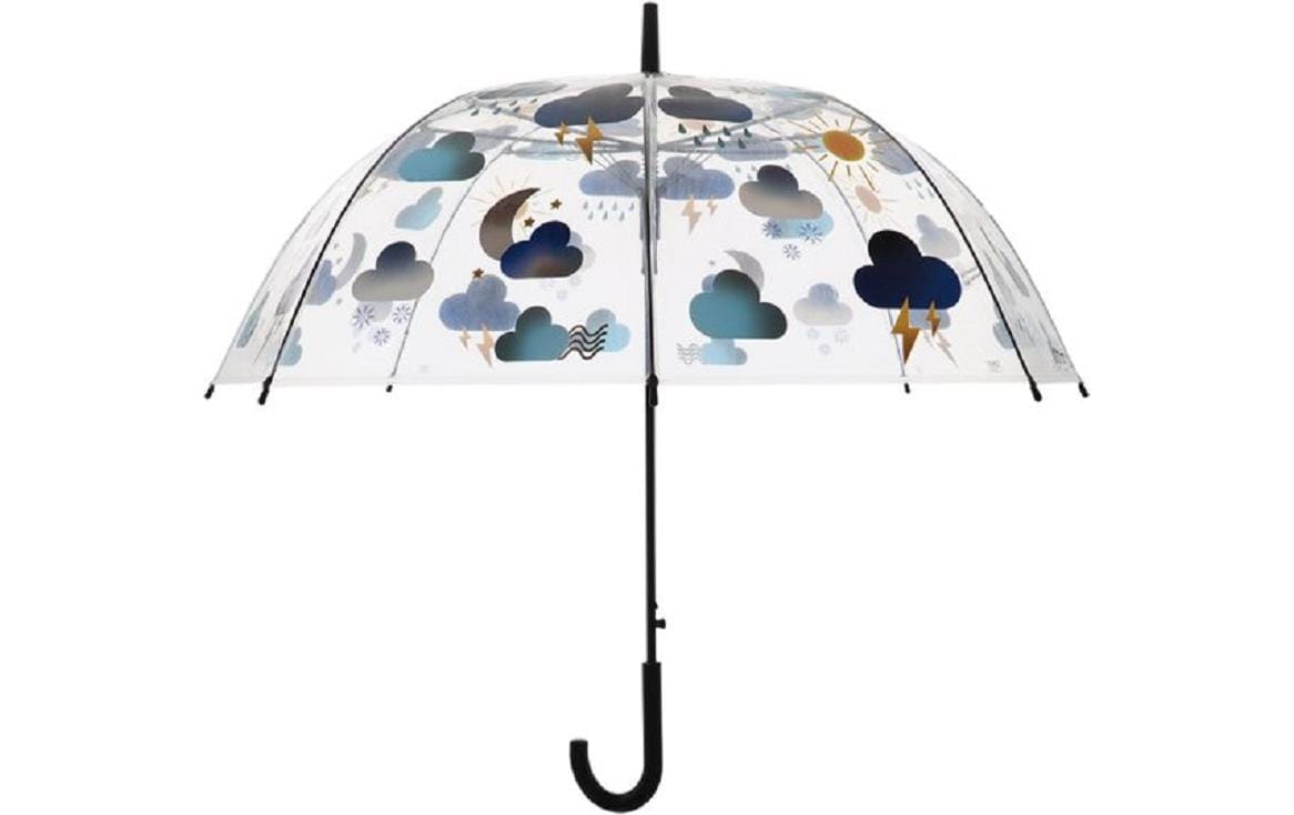 Esschert Design Stockschirm Wetter – Ø 89,4 cm, L 82,5 cm – transparent