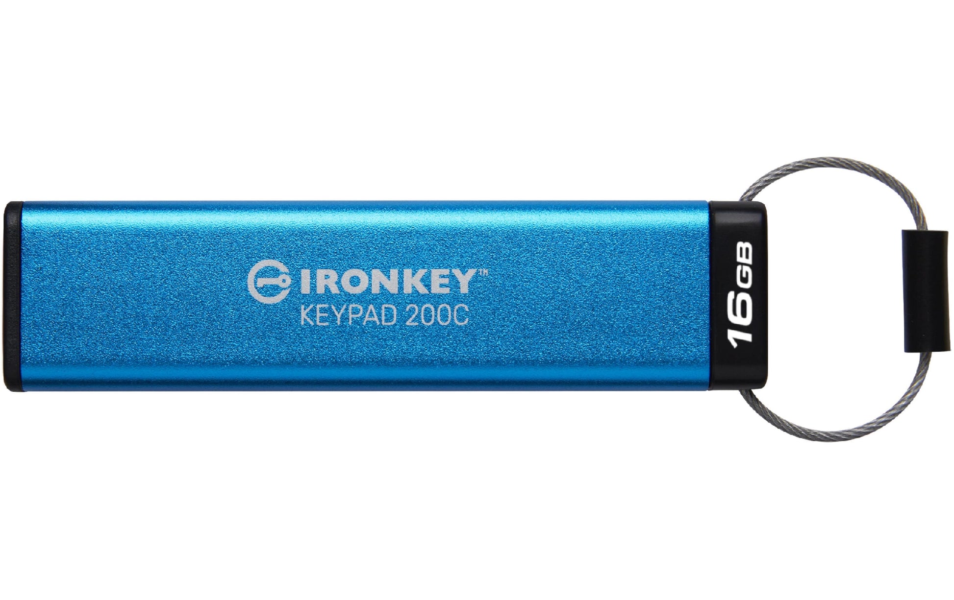Kingston Technology Kingston IronKey 200C USB-Stick – 16 GB, USB-C, Tastatur; FIPS 140-3 Stufe 3 (ausstehend); AES-256