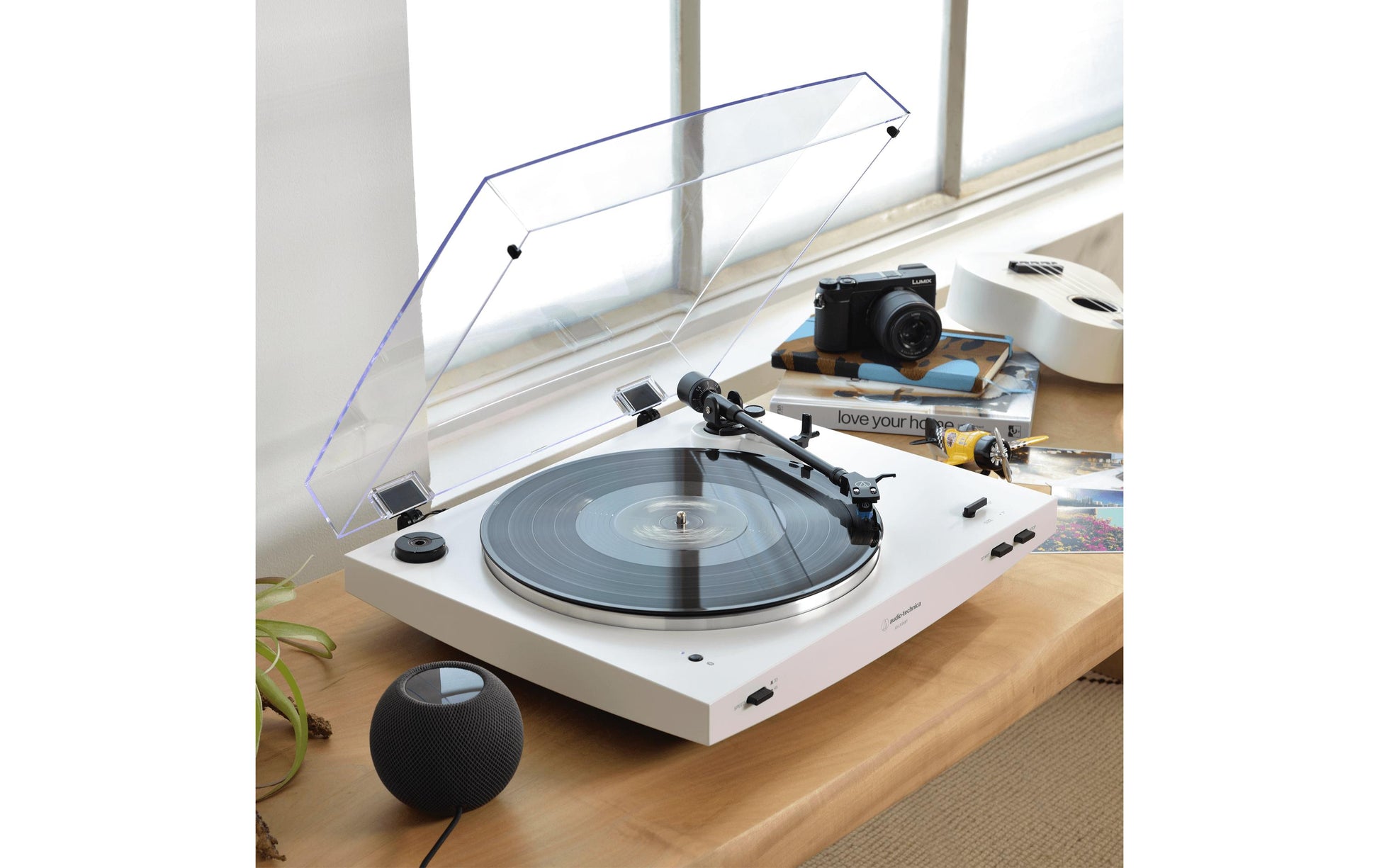 Audio-Technica AT-LP3XBTWH – Plattenspieler – Stationär – Phono-Vorverstärker, Bluetooth – Weiss