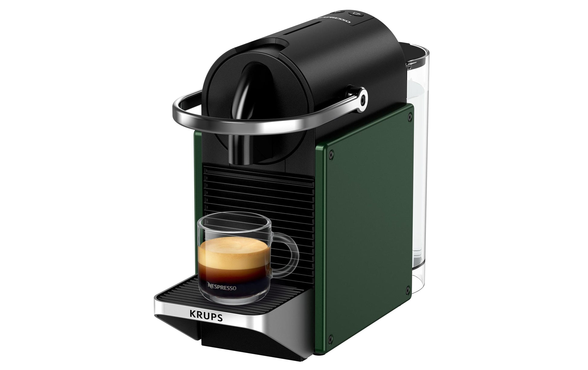 Krups Pixie Redesign Kapselmaschine – für Nespresso-Kapseln, 19 bar, 700 ml, Dunkelgrün