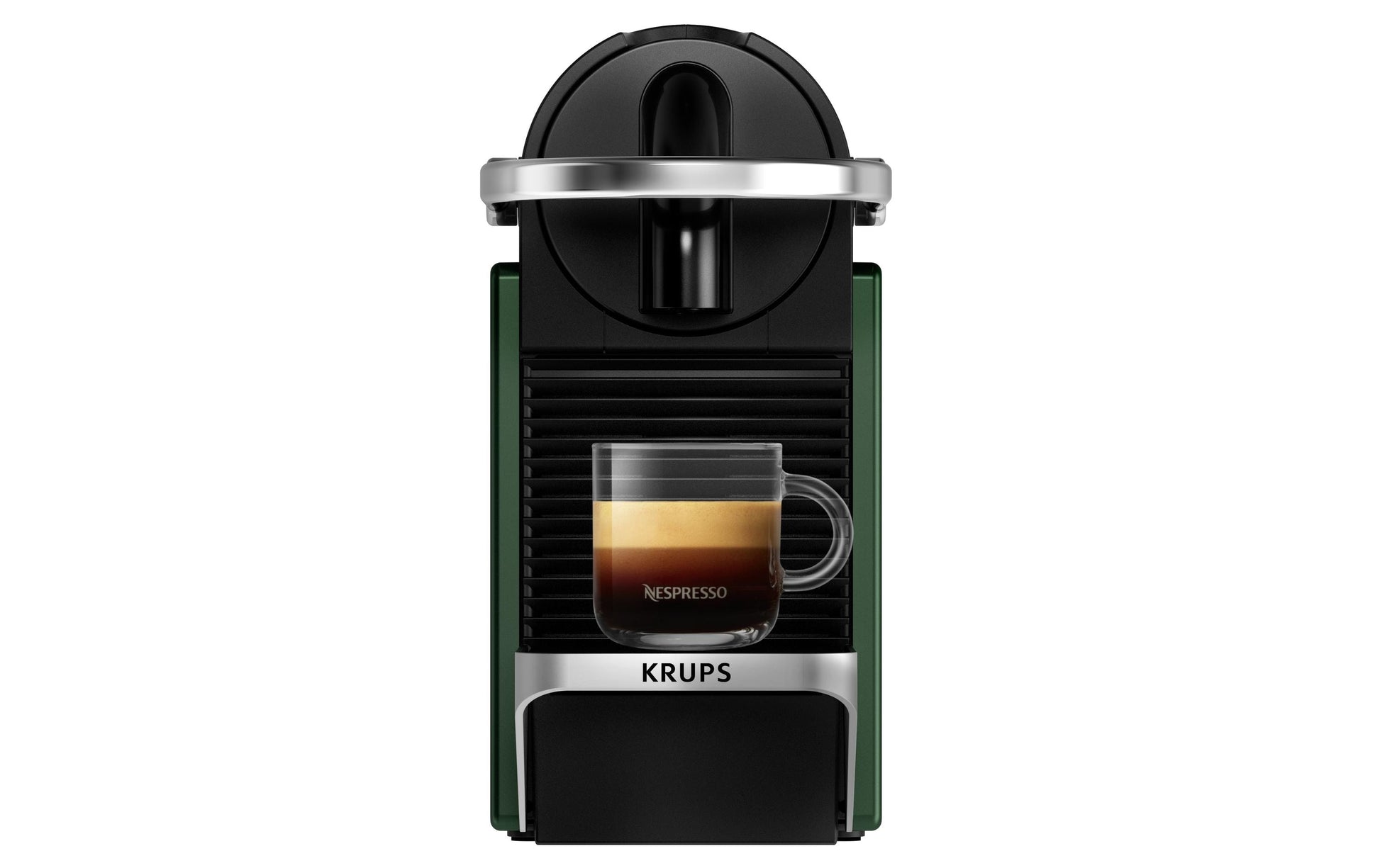 Krups Pixie Redesign Kapselmaschine – für Nespresso-Kapseln, 19 bar, 700 ml, Dunkelgrün