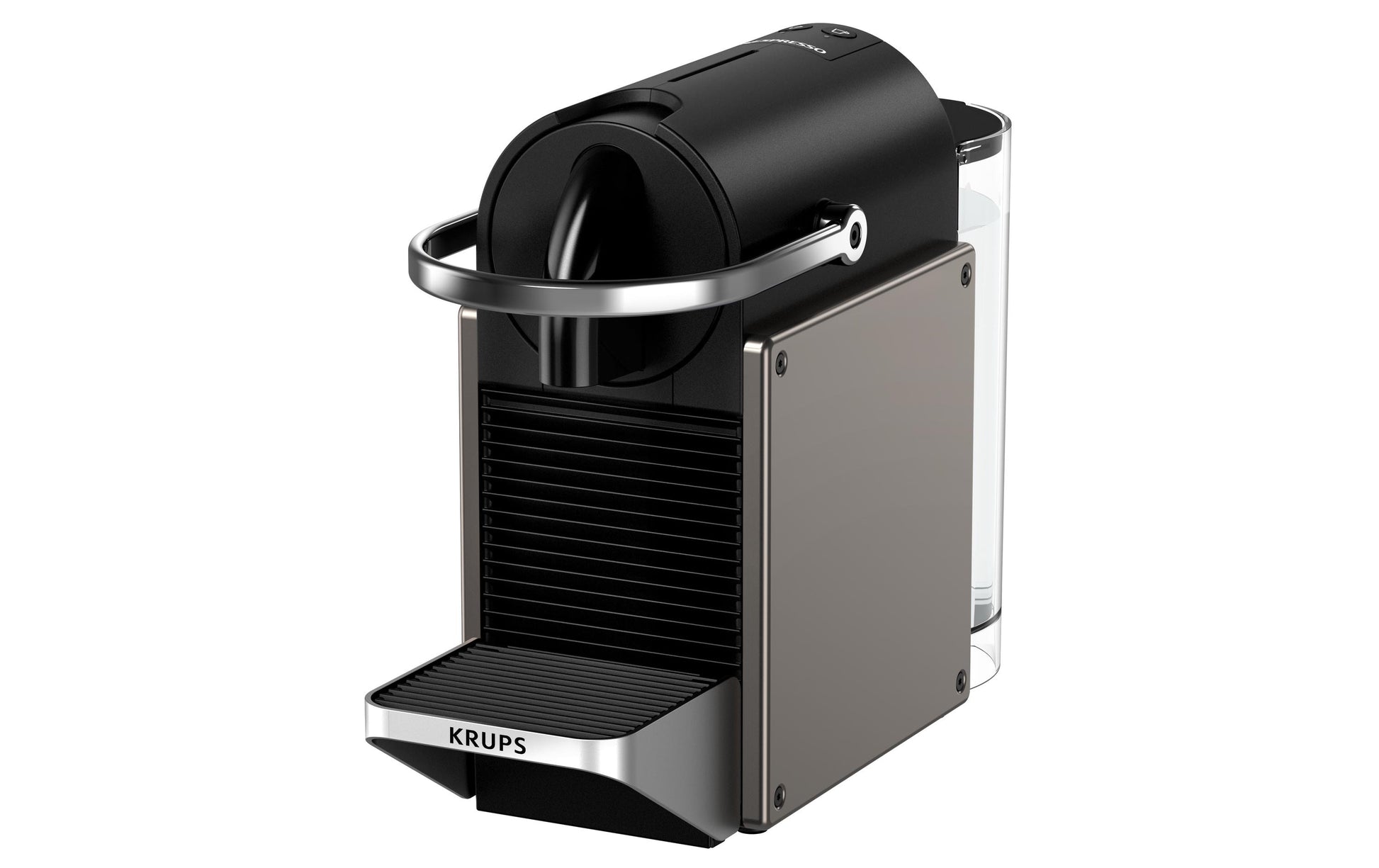 Krups Pixie Kapselmaschine – für Nespresso-Kapseln, 19 bar, 700 ml, Titanium