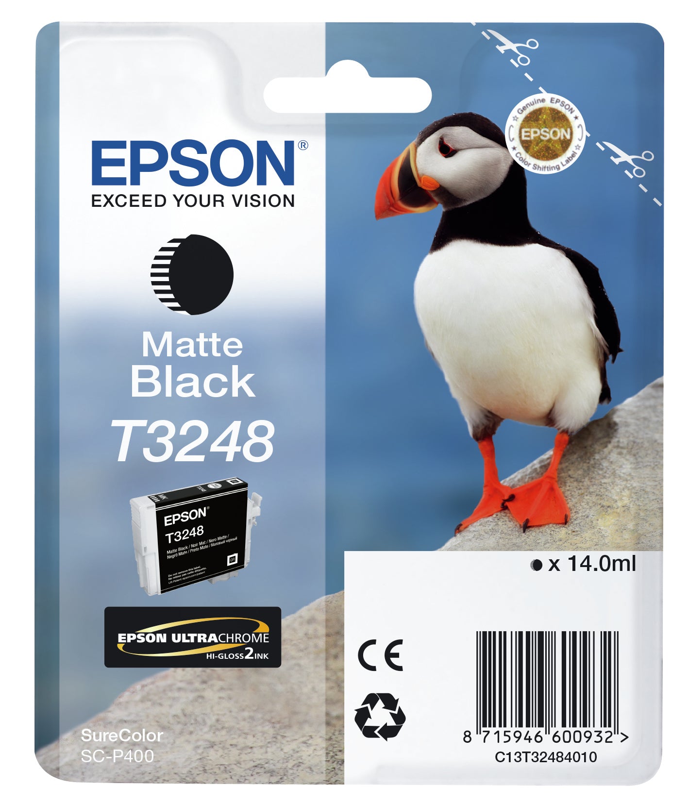 Epson Tintenpatrone T3248, Schwarz