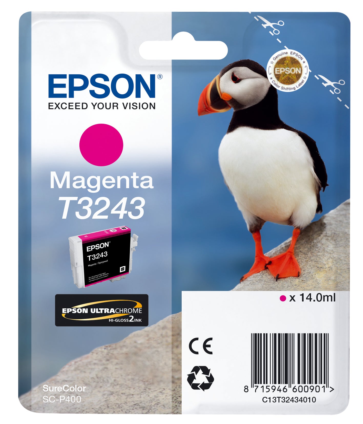 Epson Tintenpatrone T3243, Magenta