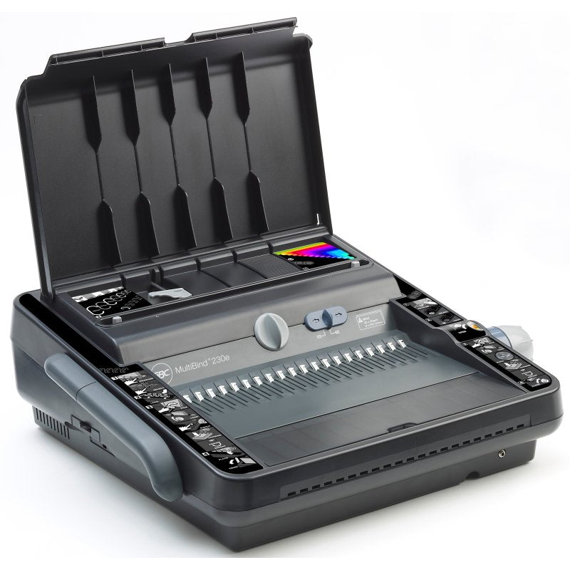 GBC MultiBind 230E Stanz- und Bindemaschine – Plastik- und Drahtbindung, für 21-Loch, A3, bis 30 Blatt
