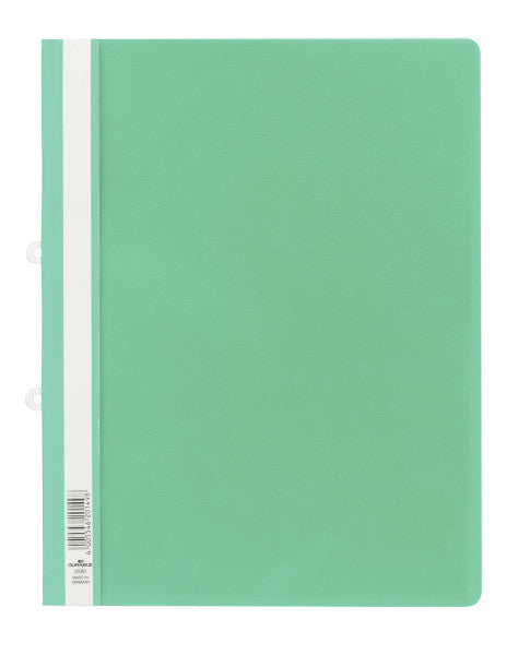 Durable Schnellhefter für A4, PVC, grün/transparent – transparenter Vorderdeckel, mit Abheftvorrichtung