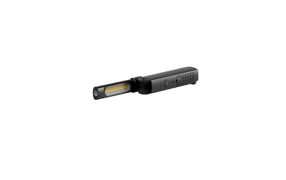 Ledlenser Taschenlampe W7R Work – 600 lm, IP54, Akku, USB – Schwarz