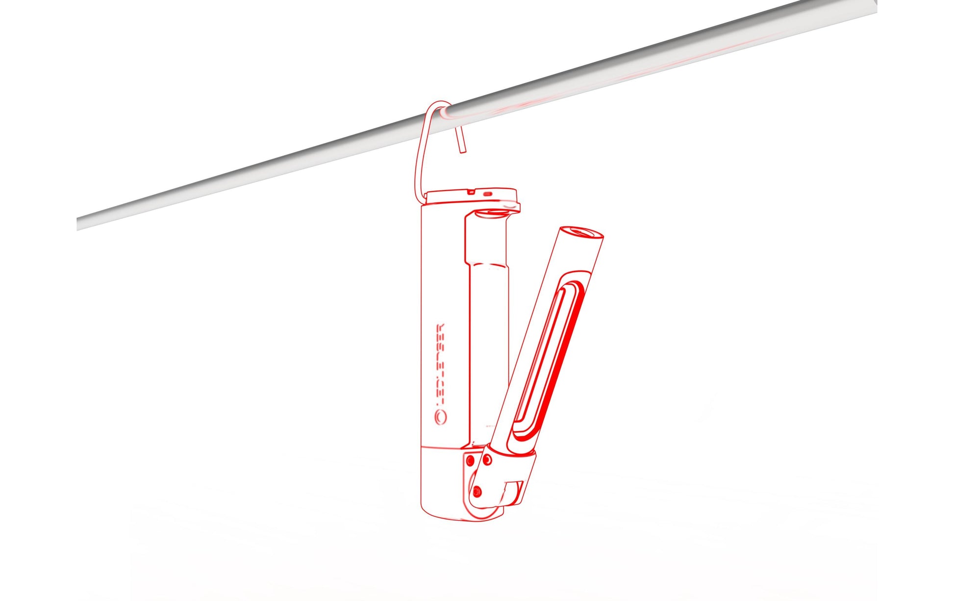 Ledlenser Taschenlampe W7R Work – 600 lm, IP54, Akku, USB – Schwarz