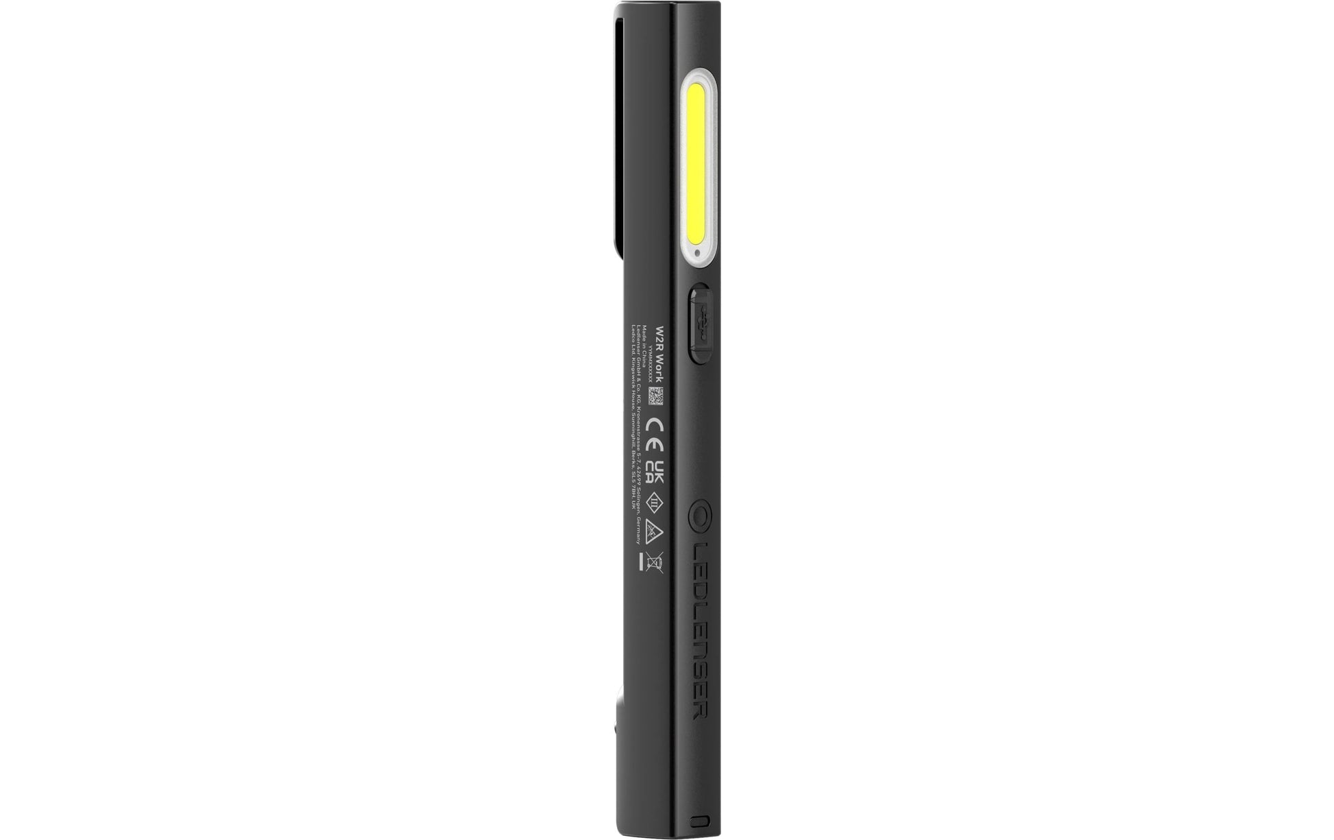 Ledlenser Taschenlampe W2R Work – 220 lm, 60 m, IP54, USB-C, Akku – Schwarz