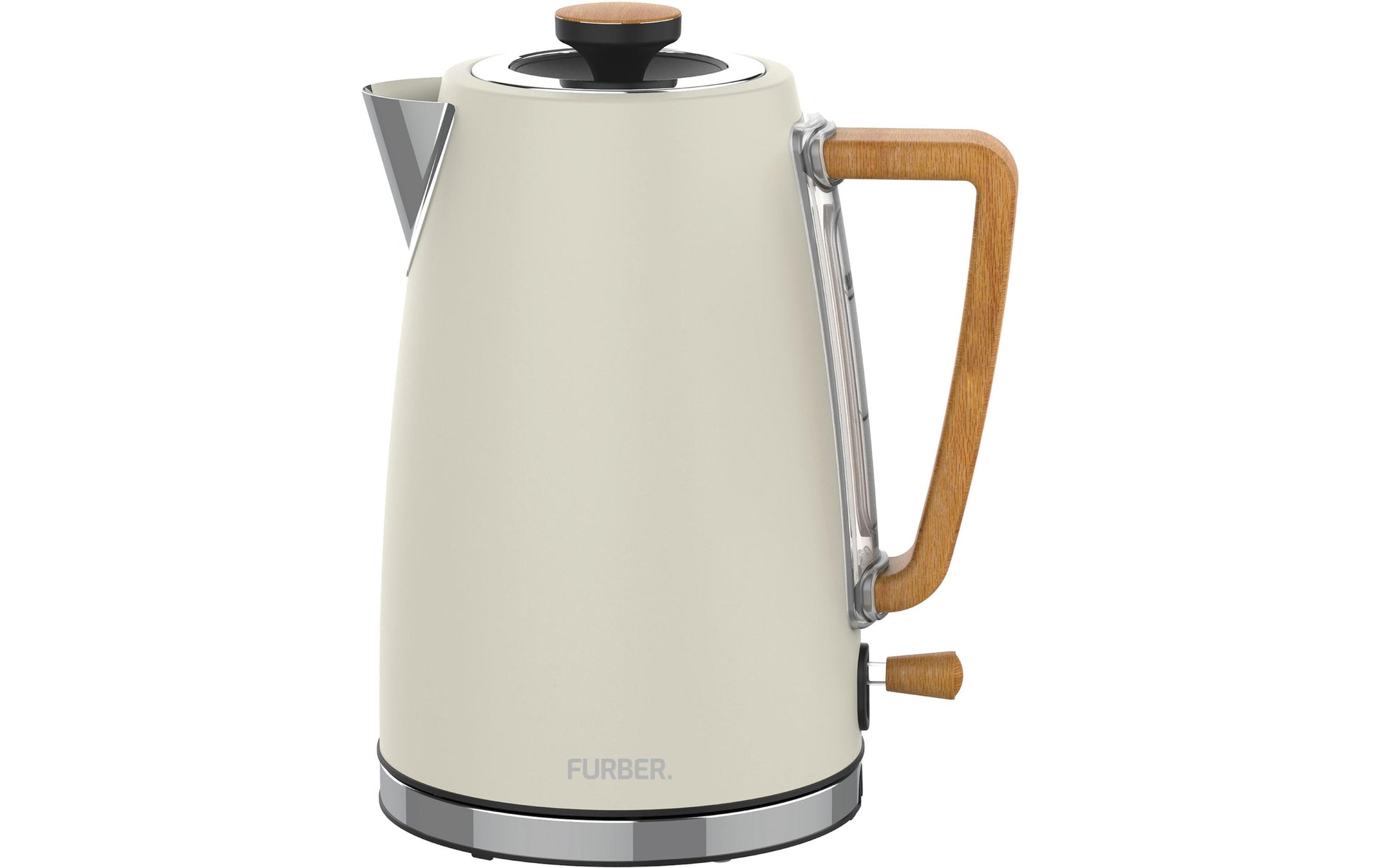 Furber. Furber Hepburn Wasserkocher – 1,7 l, Edelstahl, Beige, F01095