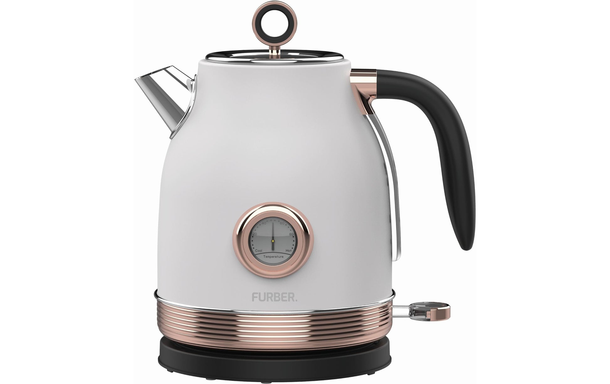 Furber. Furber Wasserkocher – 1,7 l, Edelstahl, Roségold