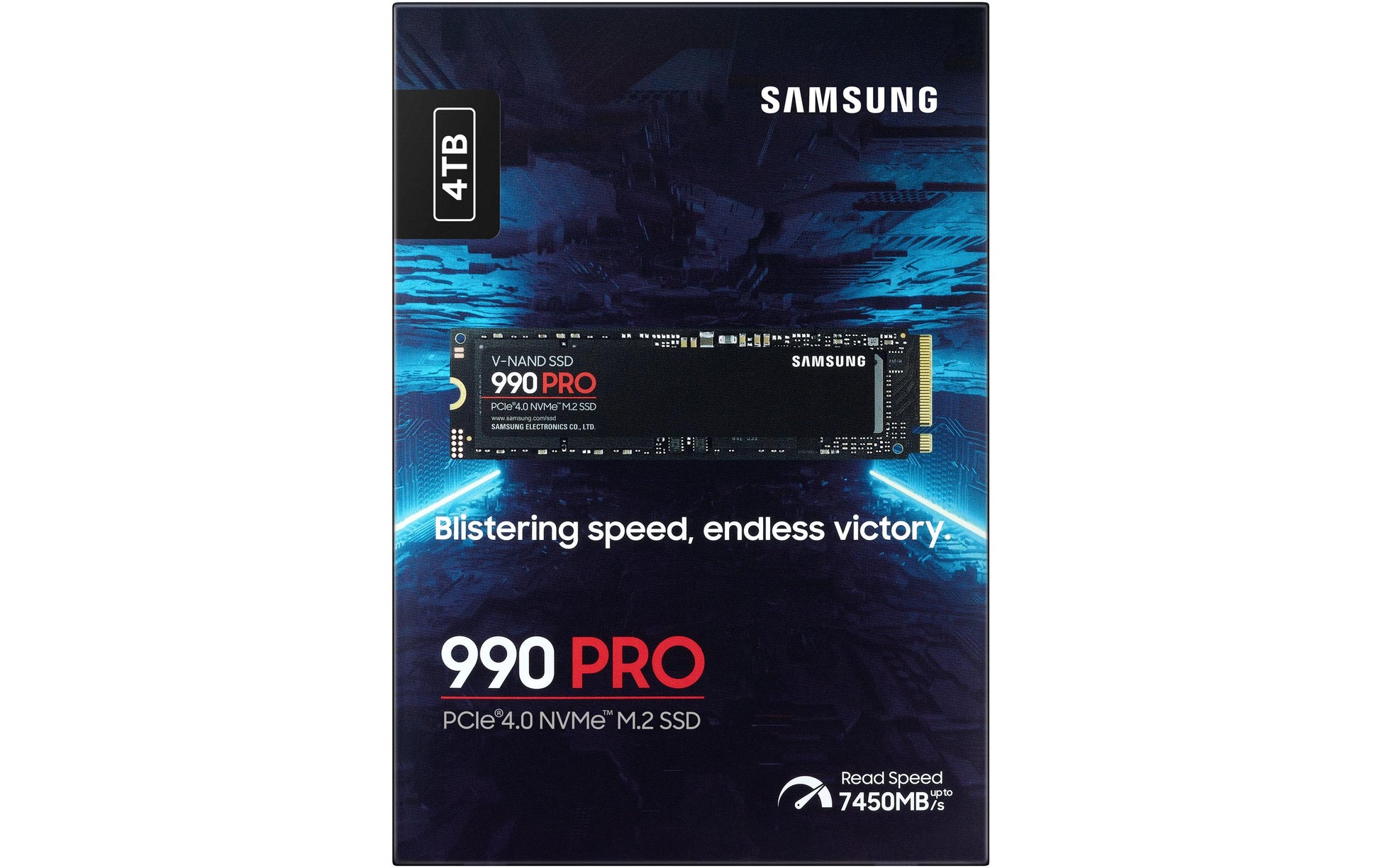 Samsung 990 PRO 4 TB – M.2 2280, PCIe 4.0 x4 NVMe, 7450/6900 MB/s