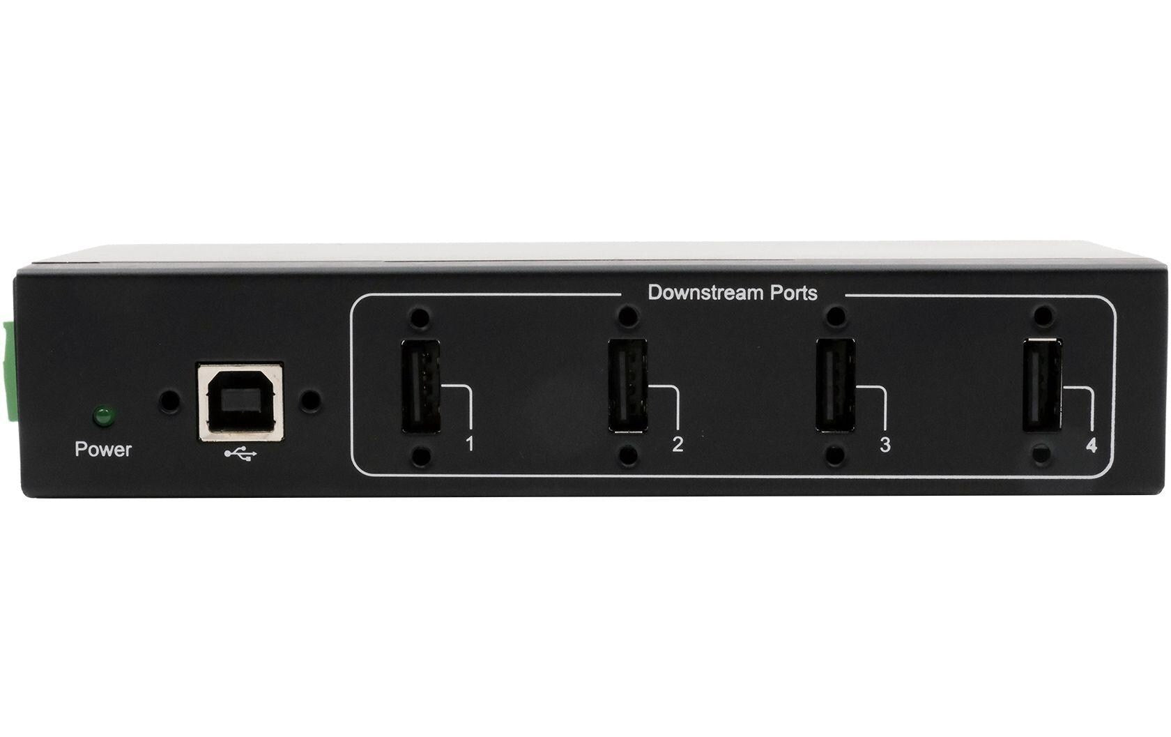 EXSYS EX-11214HMVS USB-Hub – USB-B, 4× USB-A (USB 2.0)