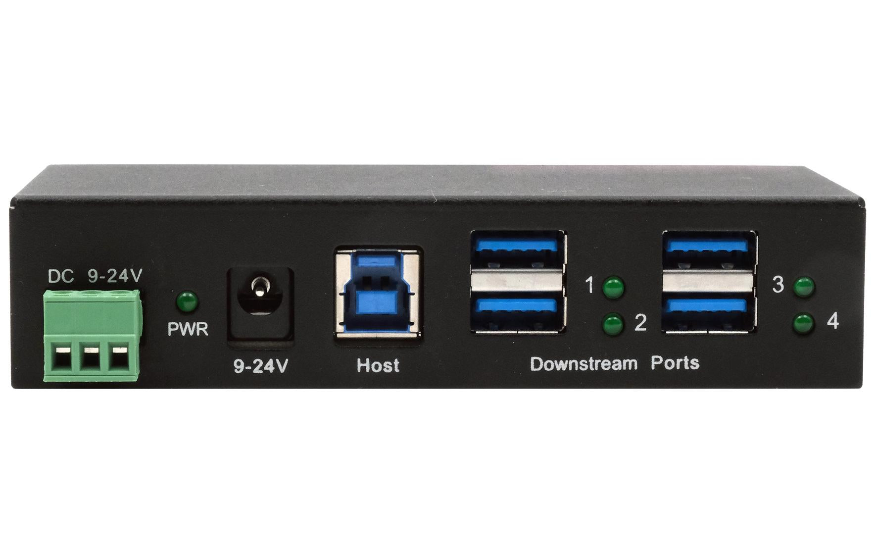 EXSYS EX-11244HMS USB-Hub – USB-B, 4× USB-A, für Windows/Mac/Linux