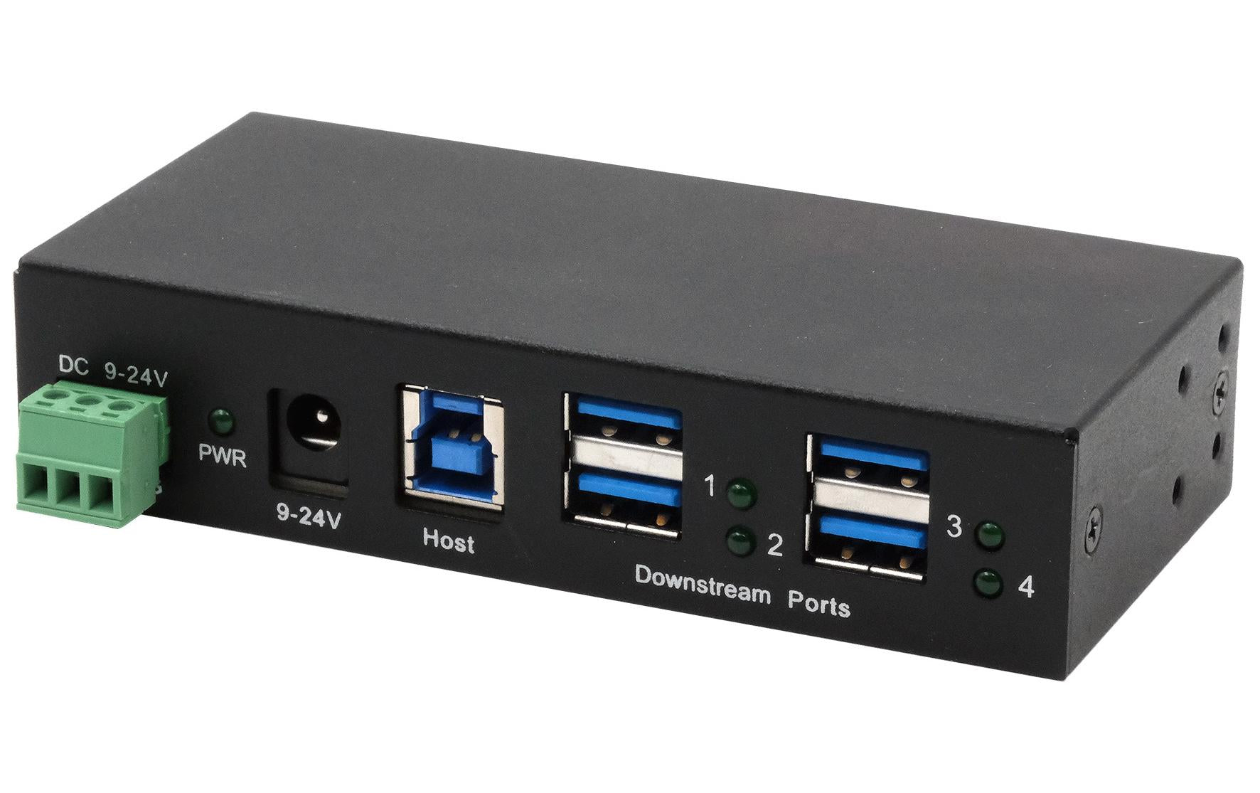 EXSYS EX-11244HMS USB-Hub – USB-B, 4× USB-A, für Windows/Mac/Linux