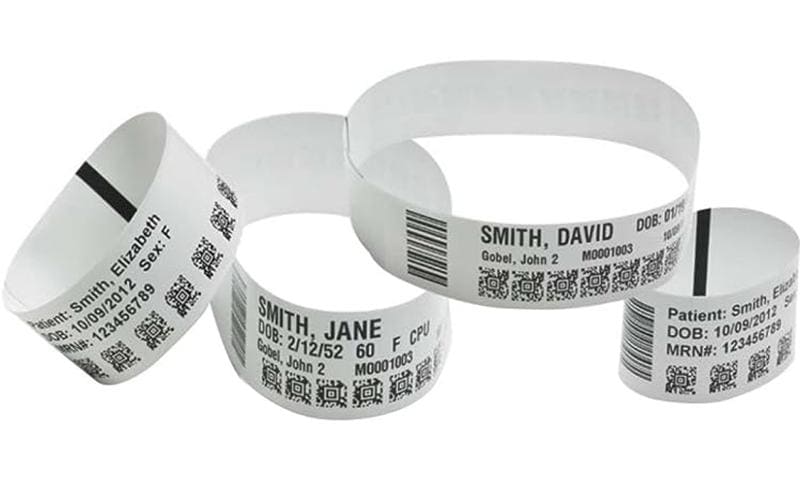 Zebra Z-Band UltraSoft – Armbänder 25 × 178 mm – Polyurethan – Thermodirekt – 1'500 Stk./Rolle, 6 Rollen/Pack