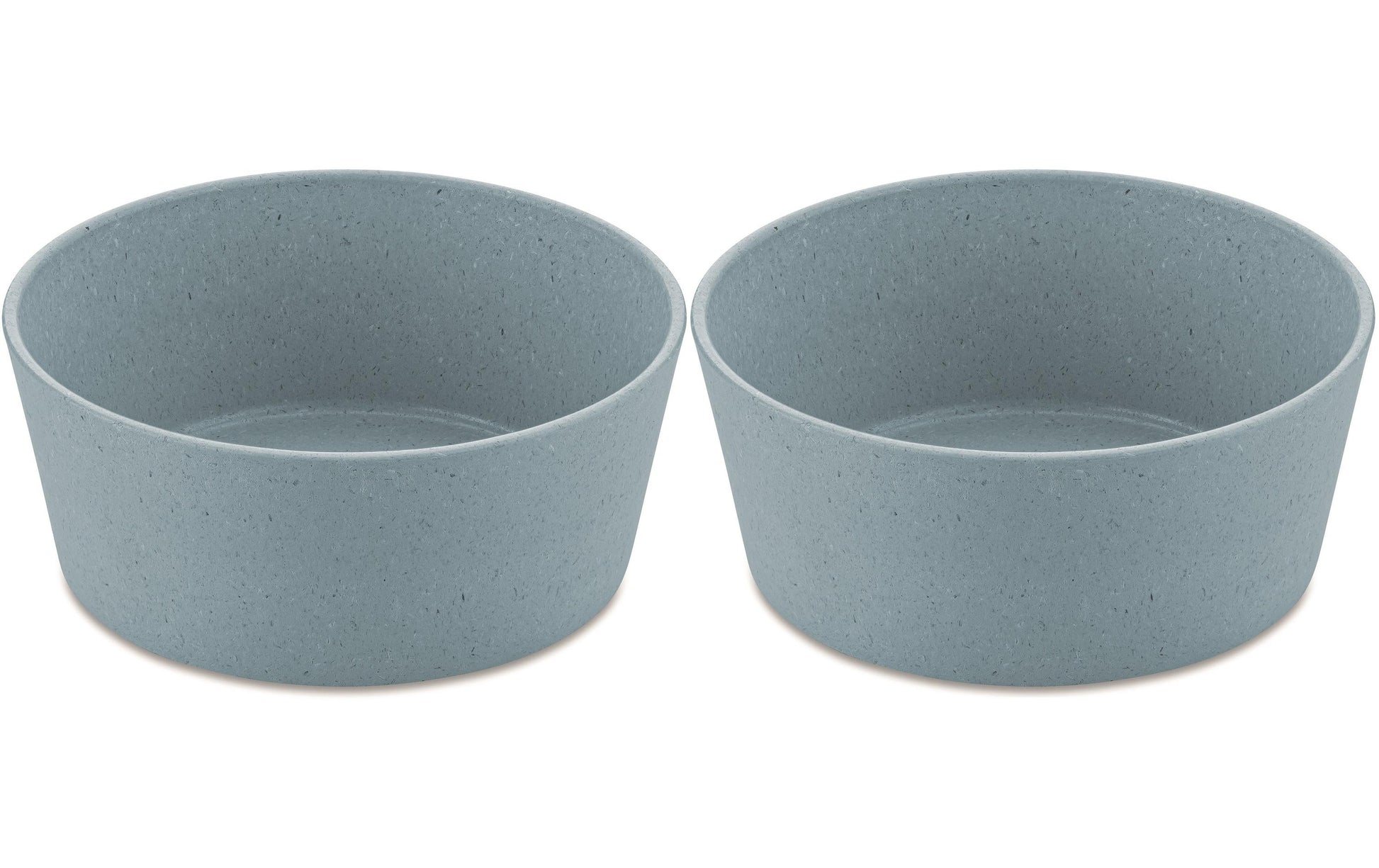 Koziol Schale Connect – 2er Set, 890 ml, Ø 15,5 cm, Kunststoff (biozirkulär), Blau, spülmaschinenfest