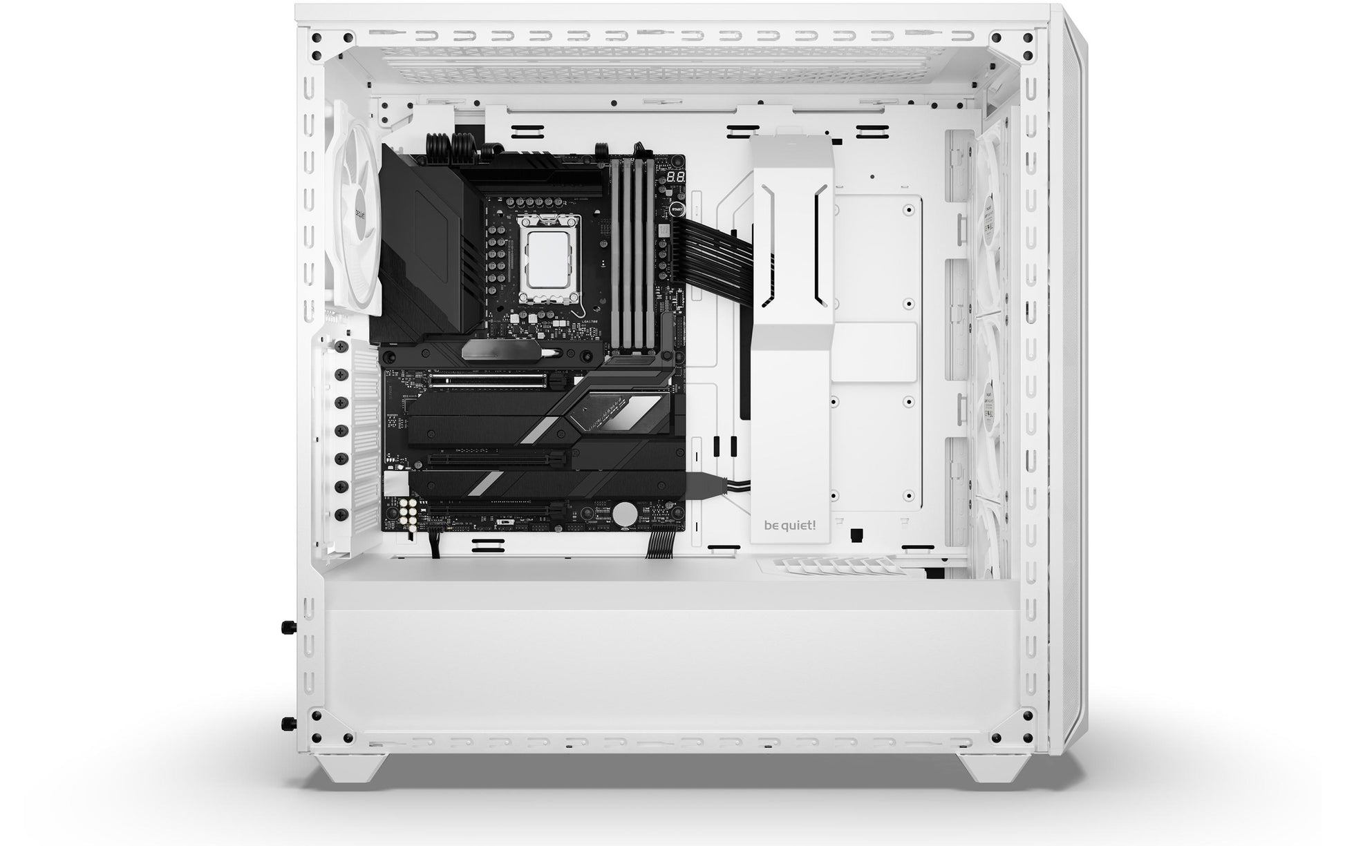 be quiet! be quiet Shadow Base 800 FX – Midi-Tower – Weiss, ATX/EATX/mATX/Mini-ITX, 3×140 mm, Seitenfenster