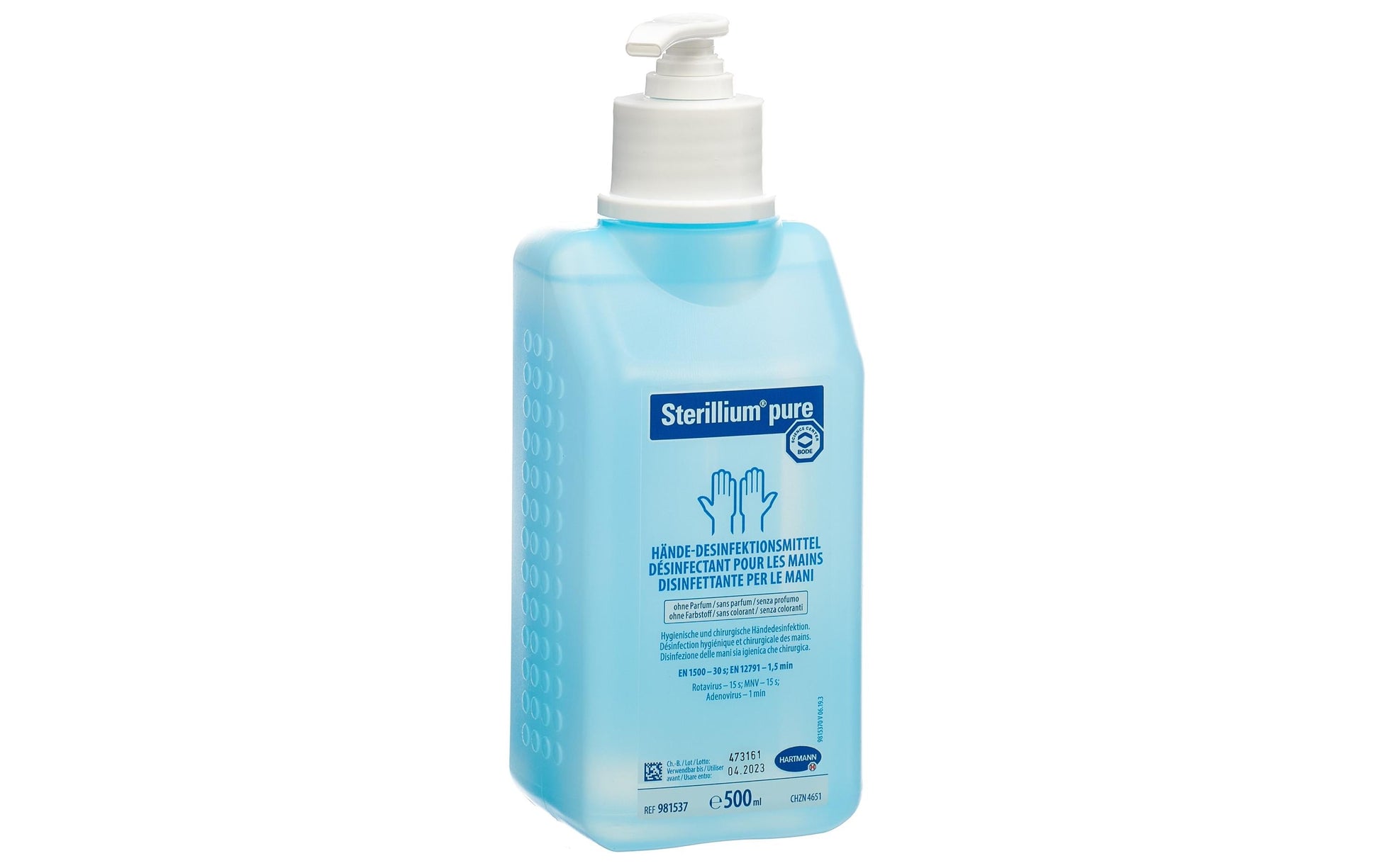 Sterillium Händedesinfektionsmittel Pure – Pumpenflasche – 500 ml