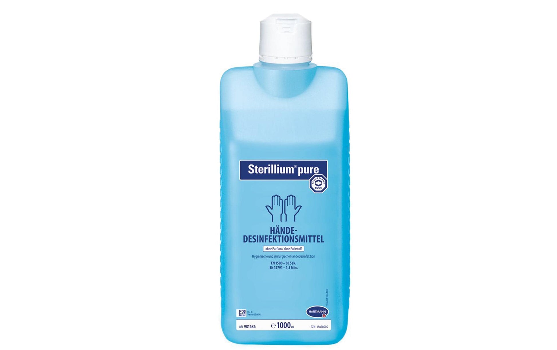 Sterillium Händedesinfektionsmittel – Kunststoff, Weiss, 1 l, Hautverträglich