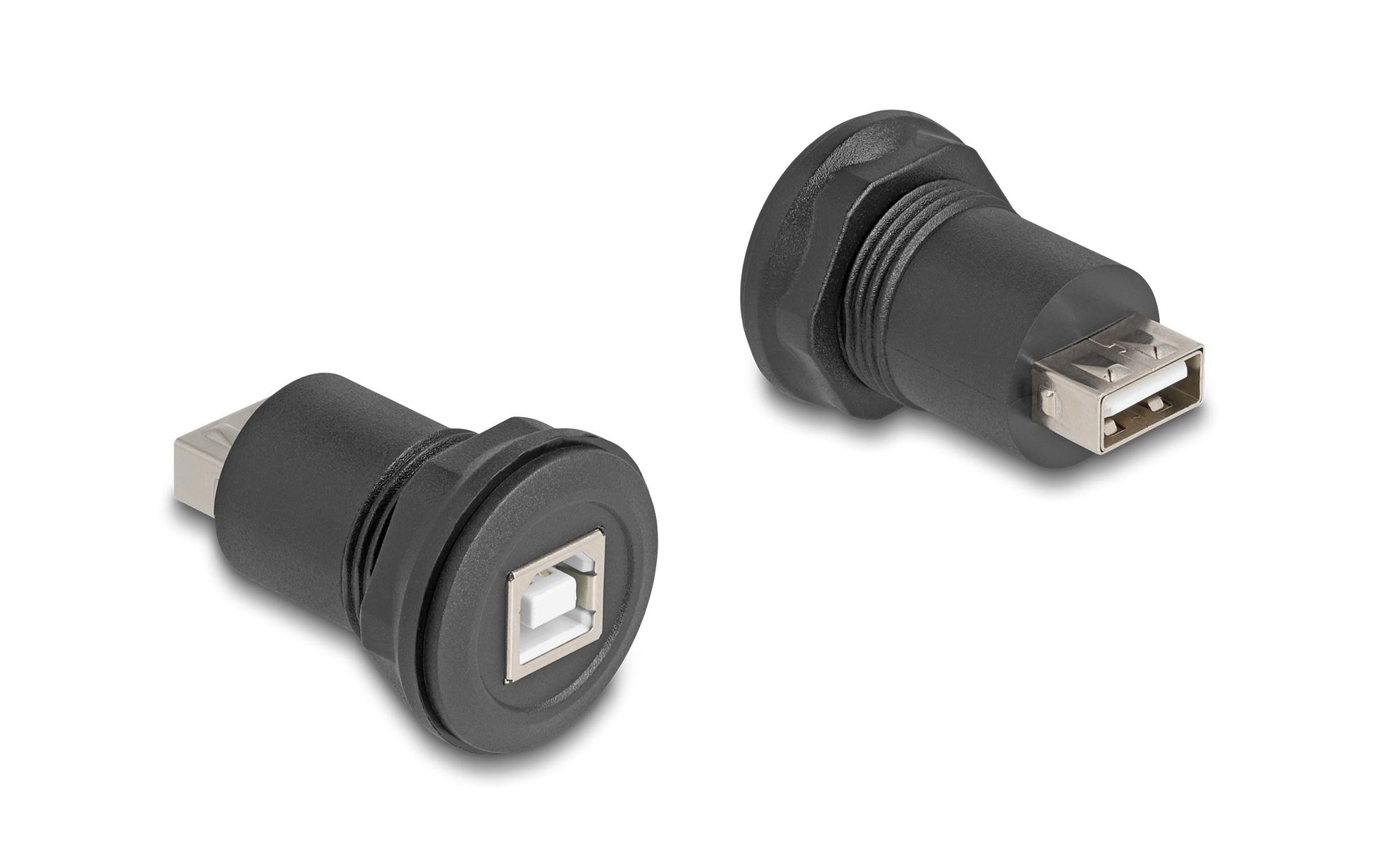 DeLOCK USB-B Einbaubuchse zu USB-A Adapter – USB 2.0 (480 Mbit/s) – Schwarz